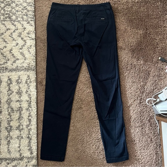 Bundle Two Hollister Skinny Chino Pants Navy Blue Khaki Workwear Preppy Frat 30 - Picture 5 of 7